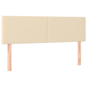Κρεβάτι Boxspring με Στρώμα Κρεμ 140x190 εκ. Υφασμάτινο - Pakobazaar