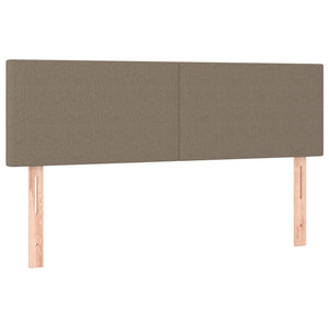 Κρεβάτι Boxspring με Στρώμα Taupe 140x200 εκ. Υφασμάτινο