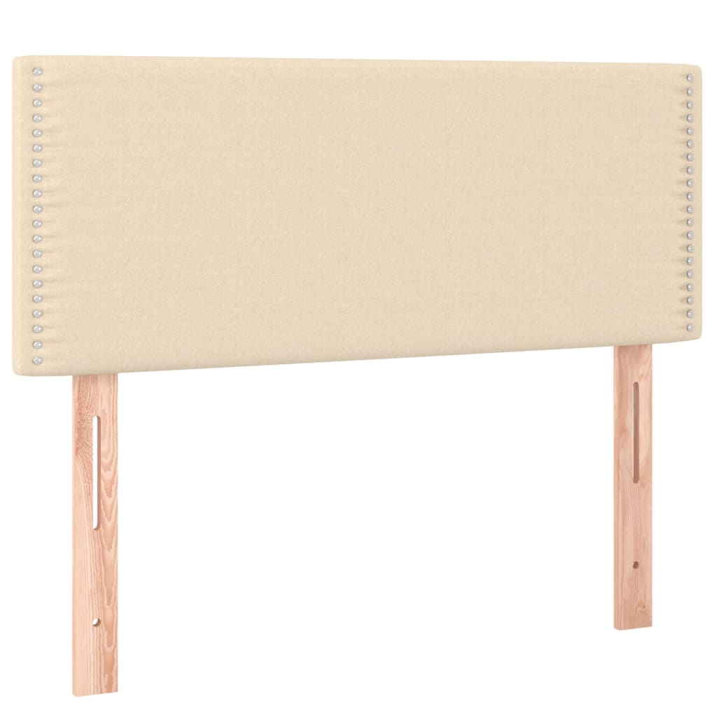 Κρεβάτι Boxspring με Στρώμα Κρεμ 90x190 εκ.Υφασμάτινο