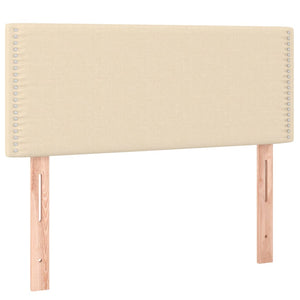 Κρεβάτι Boxspring με Στρώμα Κρεμ 90x190 εκ.Υφασμάτινο