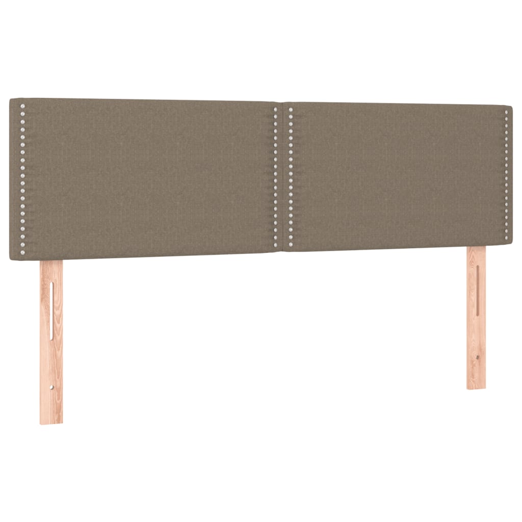Κρεβάτι Boxspring με Στρώμα Taupe 140x190 εκ. Υφασμάτινο