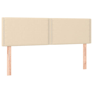 Κρεβάτι Boxspring με Στρώμα Κρεμ 140x190 εκ. Υφασμάτινο - Pakobazaar