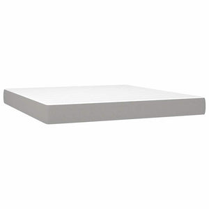 Κρεβάτι Boxspring με Στρώμα Αν. Πράσινο 160x200εκ Υφασμάτινο