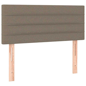 Κρεβάτι Boxspring με Στρώμα Taupe 90x190 εκ.Υφασμάτινο