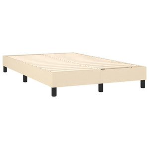 Κρεβάτι Boxspring με Στρώμα Κρεμ 120x200 εκ. Υφασμάτινο