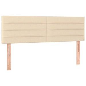 Κρεβάτι Boxspring με Στρώμα Κρεμ 140x190 εκ. Υφασμάτινο - Pakobazaar
