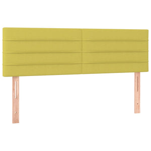 Κρεβάτι Boxspring με Στρώμα Πράσινο 140x190 εκ. Υφασμάτινο