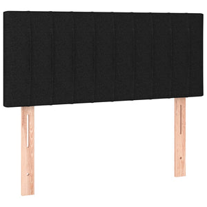 Κρεβάτι Boxspring με Στρώμα Μαύρο 100 x 200 εκ. Υφασμάτινο