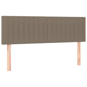 Κρεβάτι Boxspring με Στρώμα Taupe 140x190 εκ. Υφασμάτινο