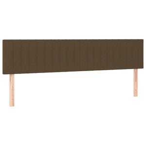 Κρεβάτι Boxspring με Στρώμα Σκούρο Καφέ 160x200 εκ Υφασμάτινο