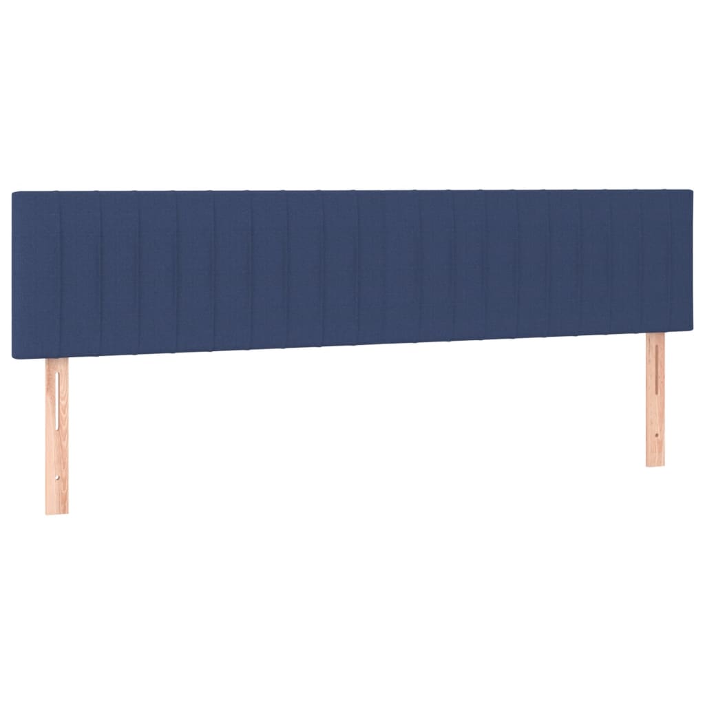 Κρεβάτι Boxspring με Στρώμα Μπλε 180x200 εκ. Υφασμάτινο