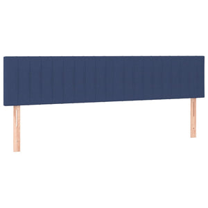 Κρεβάτι Boxspring με Στρώμα Μπλε 180x200 εκ. Υφασμάτινο