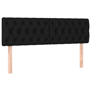 Κρεβάτι Boxspring με Στρώμα Μαύρο 160x200 εκ. Υφασμάτινο - Pakobazaar