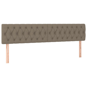 Κρεβάτι Boxspring με Στρώμα Taupe 200x200 εκ. Υφασμάτινο