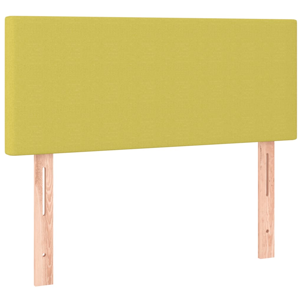 Κρεβάτι Boxspring με Στρώμα Πράσινο 90x190 εκ.Υφασμάτινο