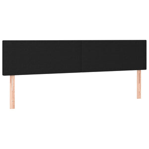 Κρεβάτι Boxspring με Στρώμα Μαύρο 180x200 εκ. Υφασμάτινο