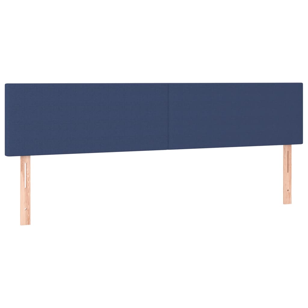 Κρεβάτι Boxspring με Στρώμα Μπλε 180x200 εκ. Υφασμάτινο