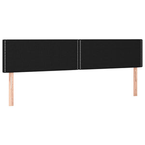 Κρεβάτι Boxspring με Στρώμα Μαύρο 160x200 εκ. Υφασμάτινο