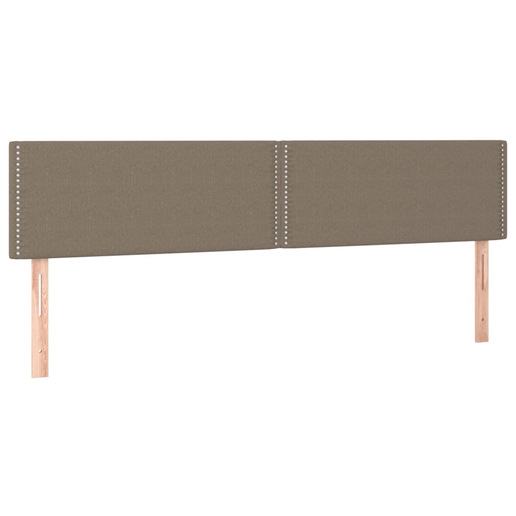 Κρεβάτι Boxspring με Στρώμα Taupe 160x200 εκ. Υφασμάτινο
