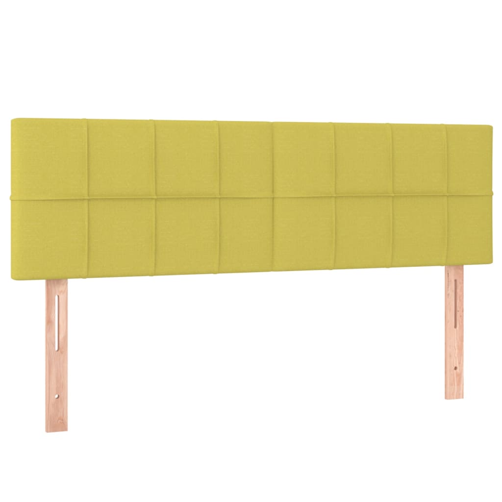 Κρεβάτι Boxspring με Στρώμα Πράσινο 140x190 εκ. Υφασμάτινο