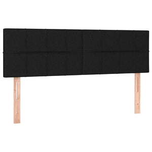 Κρεβάτι Boxspring με Στρώμα Μαύρο 140x200 εκ. Υφασμάτινο