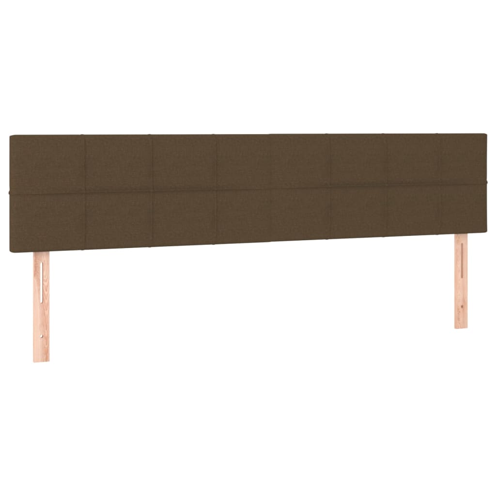 Κρεβάτι Boxspring με Στρώμα Σκούρο Καφέ 160x200 εκ Υφασμάτινο - Pakobazaar