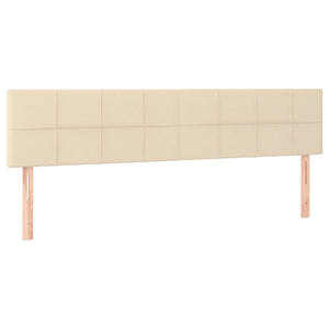 Κρεβάτι Boxspring με Στρώμα Κρεμ 180x200 εκ. Υφασμάτινο