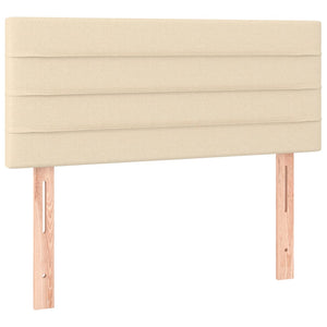 Κρεβάτι Boxspring με Στρώμα Κρεμ 90x190 εκ.Υφασμάτινο