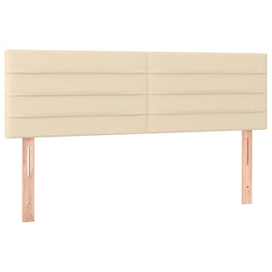 Κρεβάτι Boxspring με Στρώμα Κρεμ 140x200 εκ. Υφασμάτινο