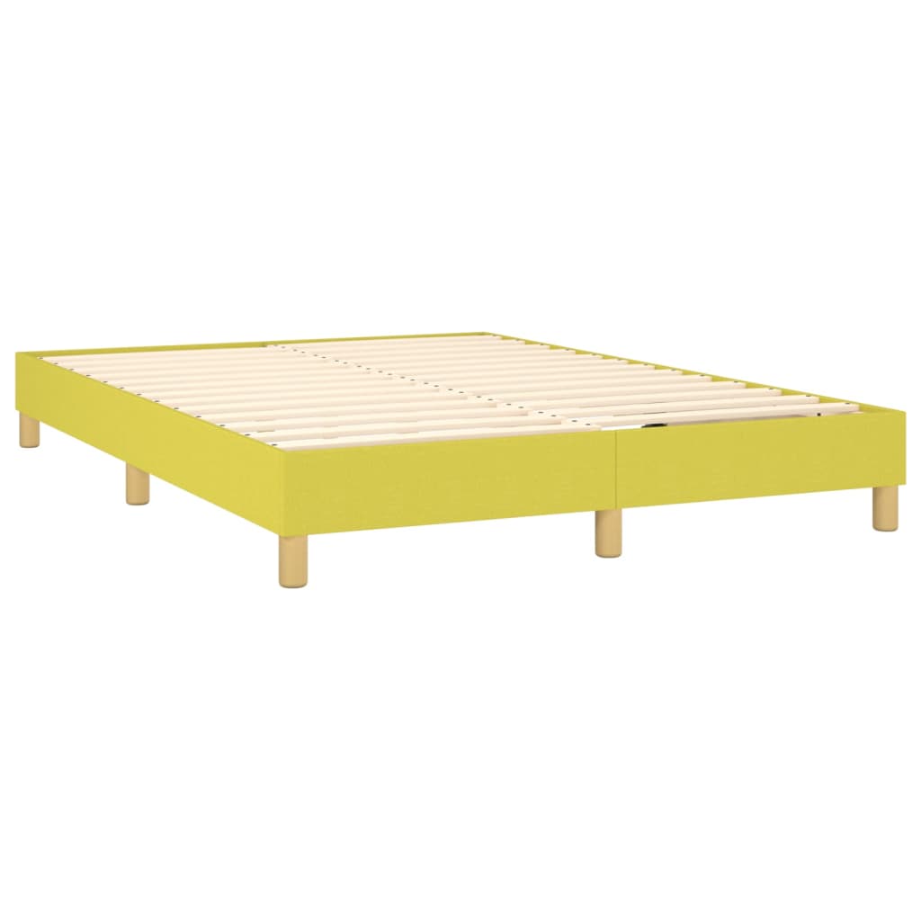 Κρεβάτι Boxspring με Στρώμα Πράσινο 140x190 εκ. Υφασμάτινο