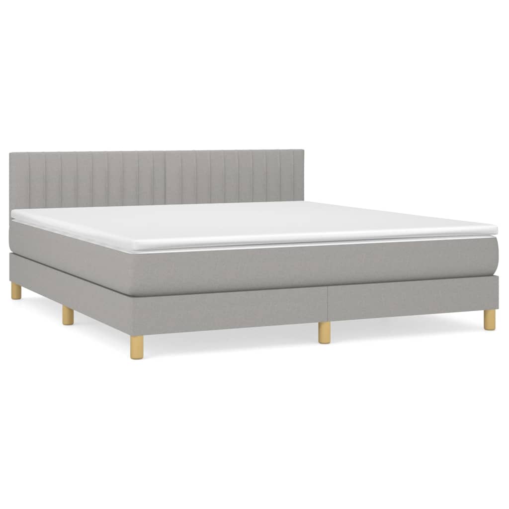 Κρεβάτι Boxspring με Στρώμα Αν. Πράσινο 160x200εκ Υφασμάτινο