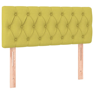 Κρεβάτι Boxspring με Στρώμα Πράσινο 90x200 εκ. Υφασμάτινο