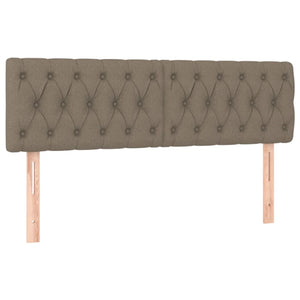 Κρεβάτι Boxspring με Στρώμα Taupe 140x190 εκ. Υφασμάτινο