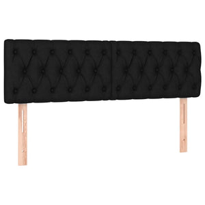 Κρεβάτι Boxspring με Στρώμα Μαύρο 160x200 εκ. Υφασμάτινο