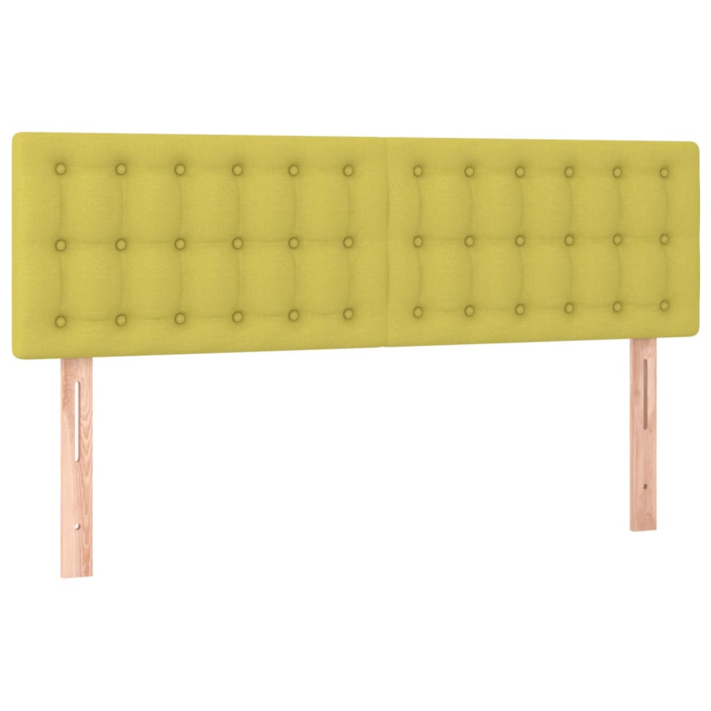 Κρεβάτι Boxspring με Στρώμα Πράσινο 140x190 εκ. Υφασμάτινο