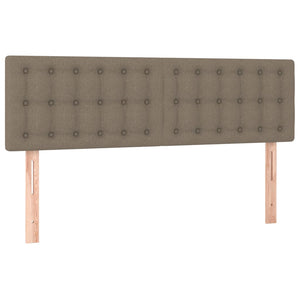 Κρεβάτι Boxspring με Στρώμα Taupe 140x200 εκ. Υφασμάτινο