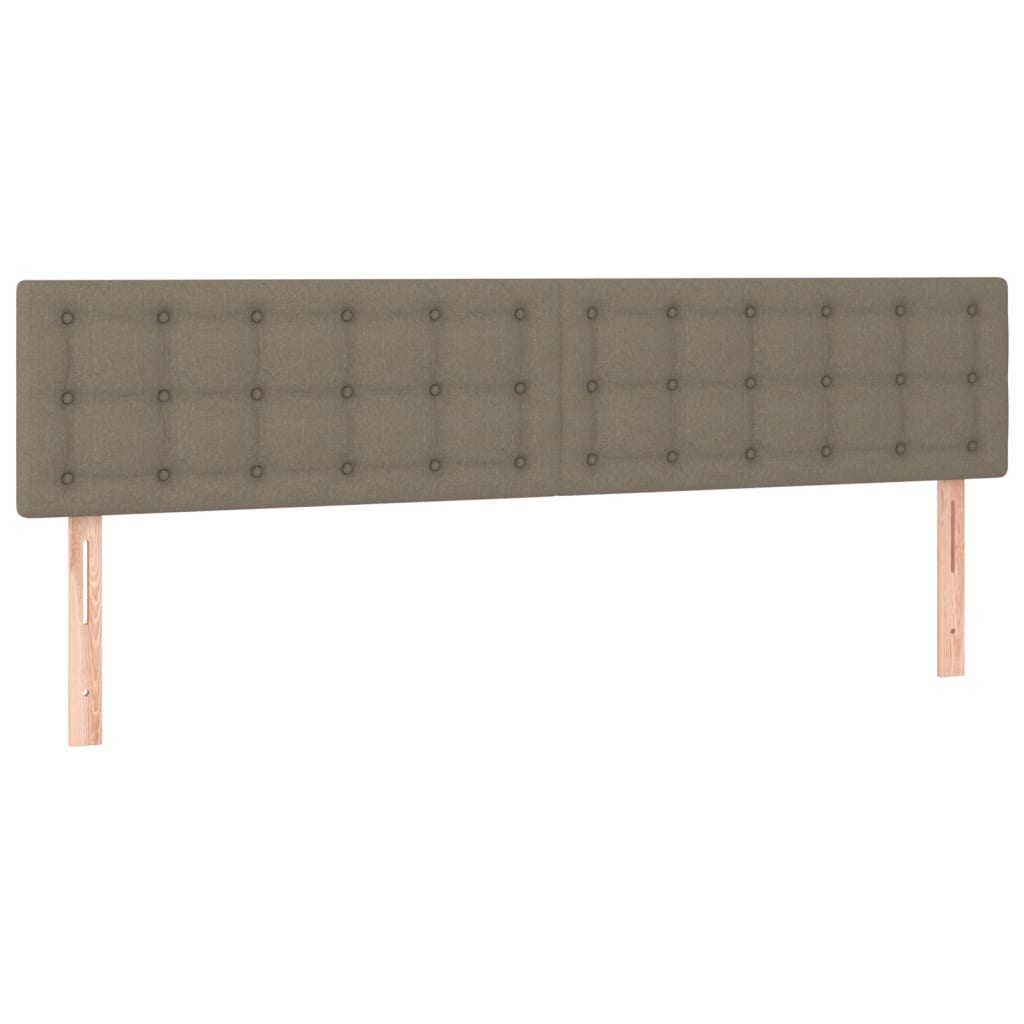 Κρεβάτι Boxspring με Στρώμα Taupe 160x200 εκ. Υφασμάτινο - Pakobazaar