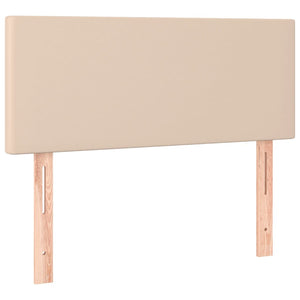 Κρεβάτι Boxspring με Στρώμα Καπουτσίνο 80x200 εκ. Συνθ. Δέρμα