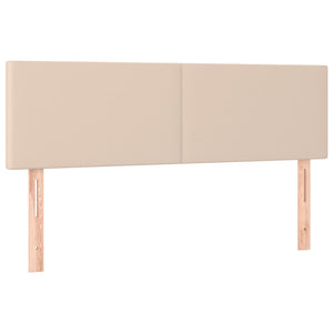 Κρεβάτι Boxspring με Στρώμα Καπουτσίνο 140x200εκ.από Συνθ.Δέρμα - Pakobazaar