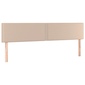 Κρεβάτι Boxspring με Στρώμα Καπουτσίνο 200x200εκ.από Συνθ.Δέρμα