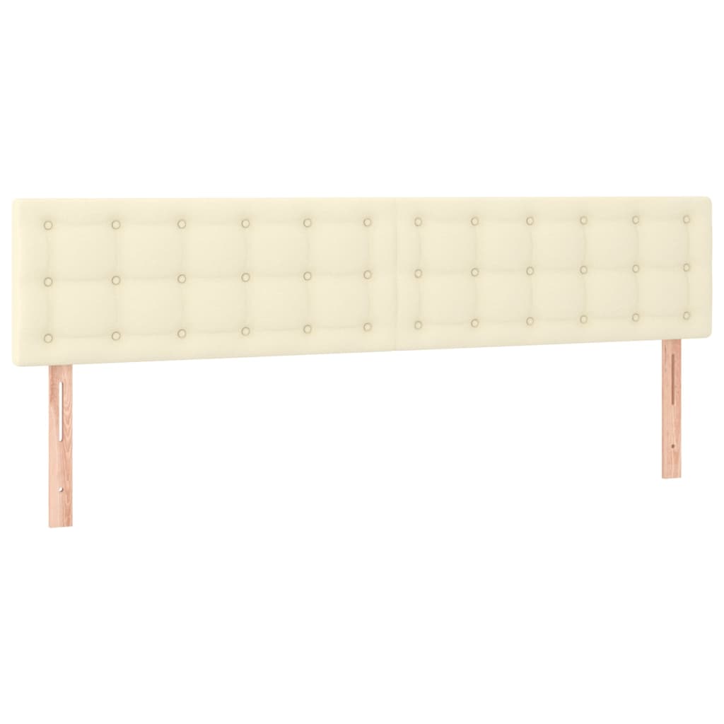Κρεβάτι Boxspring με Στρώμα Κρεμ 180x200 εκ. Συνθετικό Δέρμα - Pakobazaar