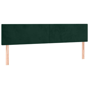Κρεβάτι Boxspring με Στρώμα Σκούρο Πράσινο 180x200εκ. Βελούδινο