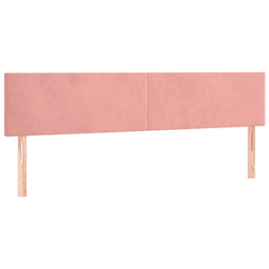 Κρεβάτι Boxspring με Στρώμα Ροζ 180x200 εκ. Βελούδινο