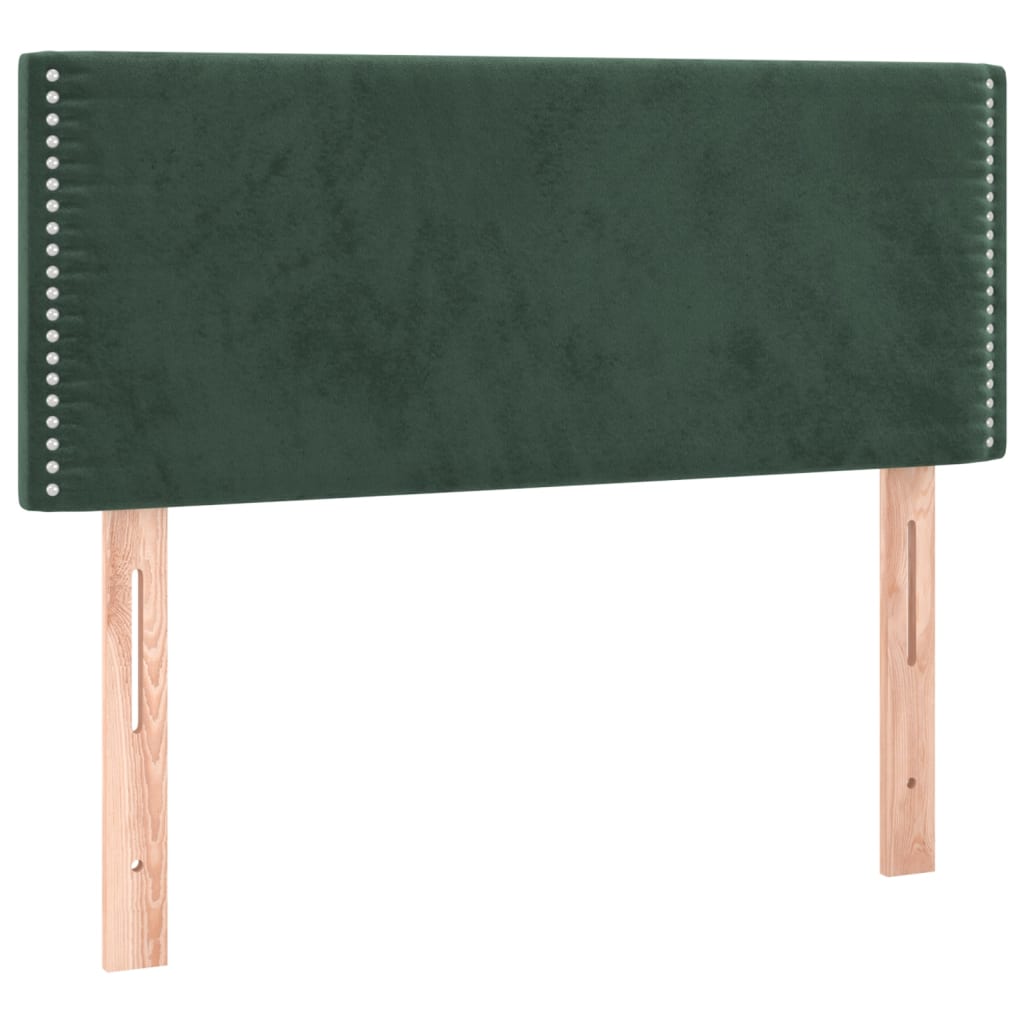 Κρεβάτι Boxspring με Στρώμα Σκούρο Πράσινο 120x200εκ. Βελούδινο
