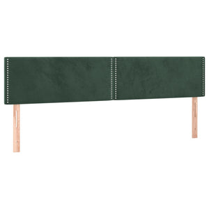 Κρεβάτι Boxspring με Στρώμα Σκούρο Πράσινο 180x200εκ. Βελούδινο
