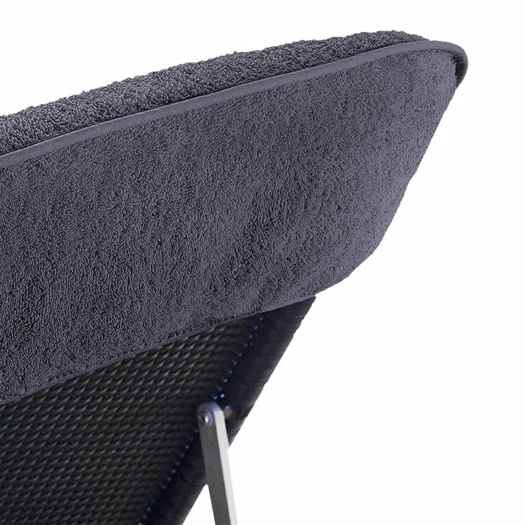 Πετσέτες Θαλάσσης 4 τεμ. Ανθρακί 60 x 135 εκ. Ύφασμα 400 GSM