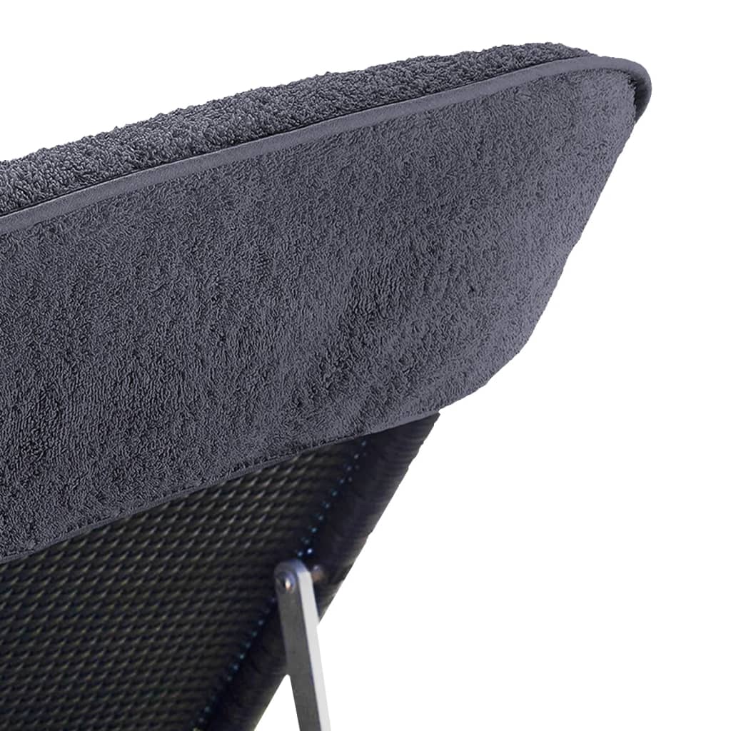 Πετσέτες Θαλάσσης 6 τεμ. Ανθρακί 60 x 135 εκ. Ύφασμα 400 GSM