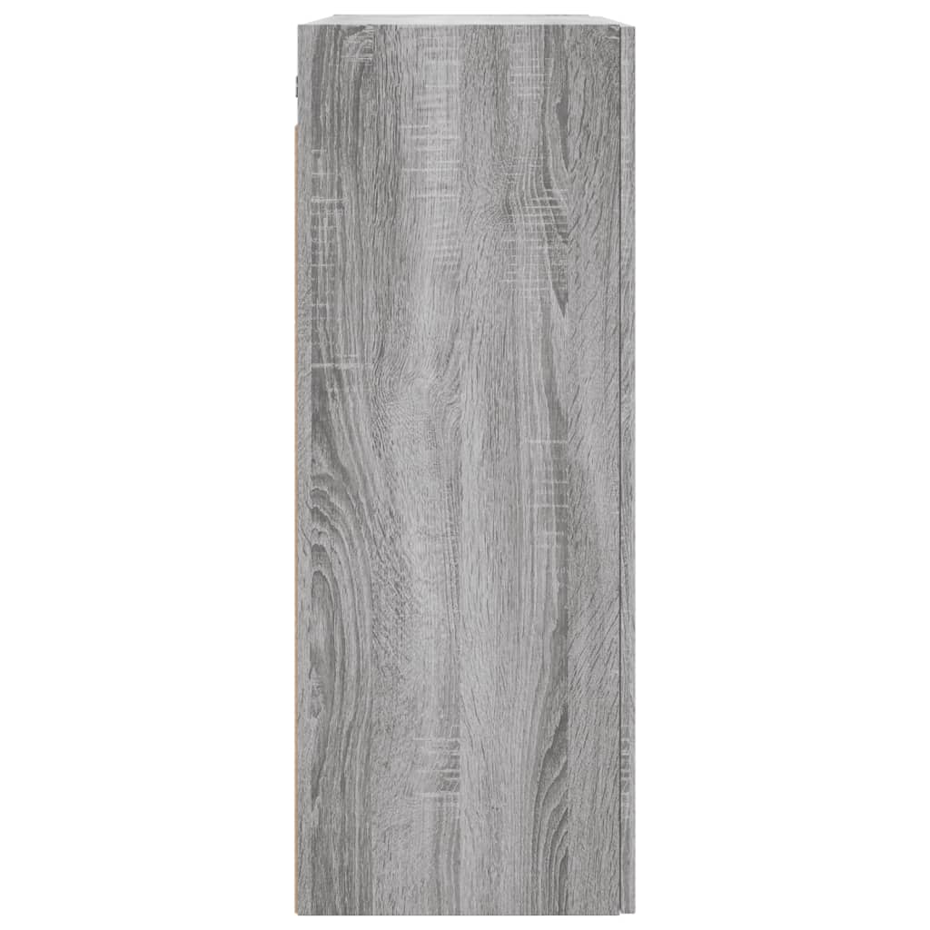 Ντουλάπια Τοίχου 2 τεμ. Γκρι Sonoma 69,5 x 34 x 90 εκ.