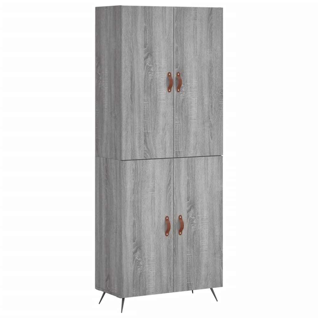 Ντουλάπι Γκρι Sonoma 69,5 x 34 x 180 εκ. Επεξεργασμένο Ξύλο