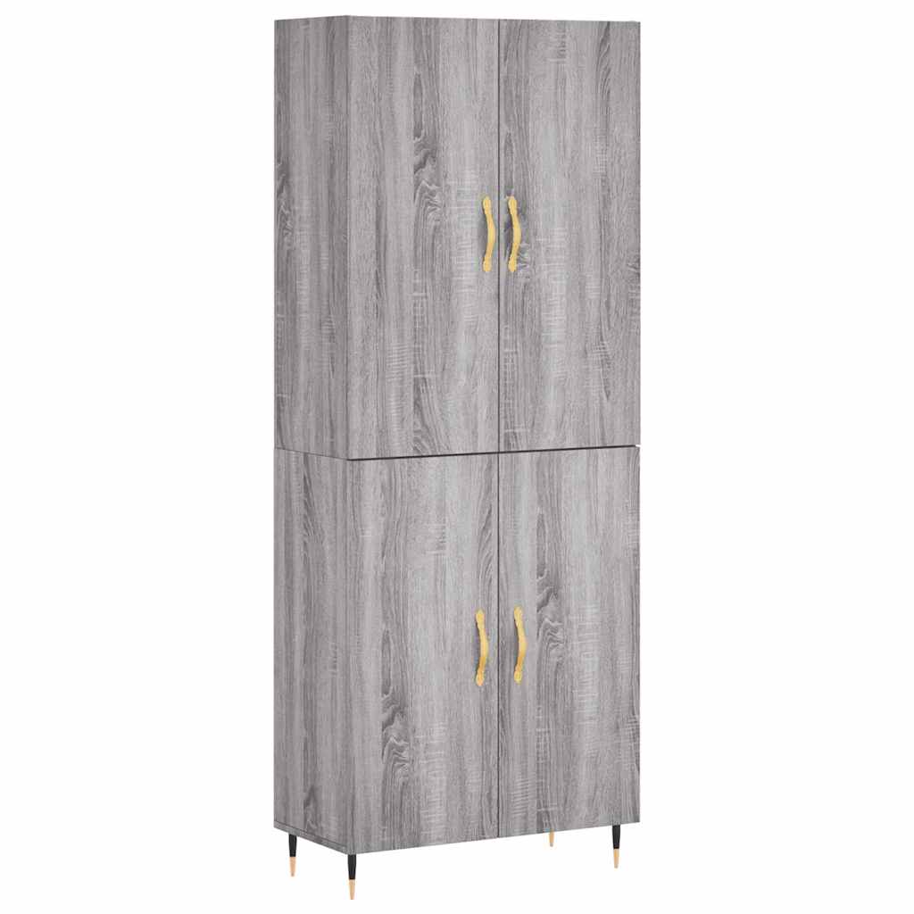 Ντουλάπι Γκρι Sonoma 69,5 x 34 x 180 εκ. Επεξεργασμένο Ξύλο